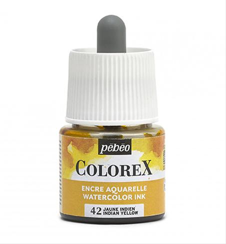 Encre aquarelle Colorex Pebeo 45ml Jaune indien