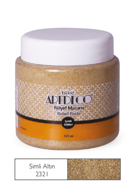 Pate à relief Pailletée ARTDECO 220ml Or