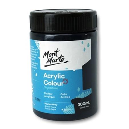Peinture acrylique Mont Marte 300ml Gris de payne