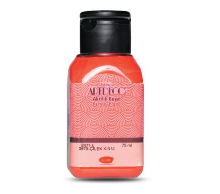 Peinture acrylique ARTDECO 75ml Rouge fraise 3675