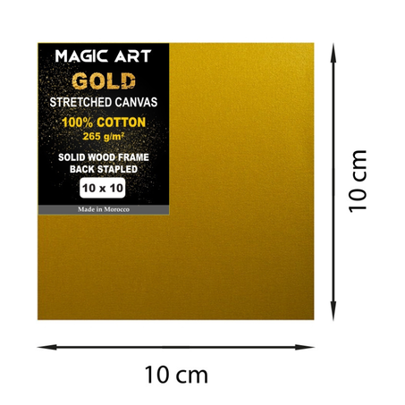 Toile Magic Art Gold 10x10 cm