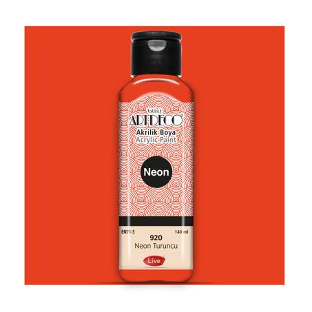 Peinture acrylique ARTDECO 140ml Orange néon 920
