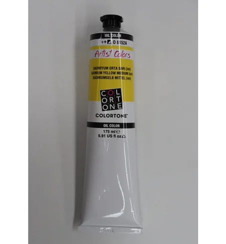 Peinture à l'huile Colortone 175ml Jaune cadmium moyen