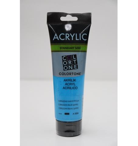 Peinture acrylique Colortone 120ml Bleu ceruleum