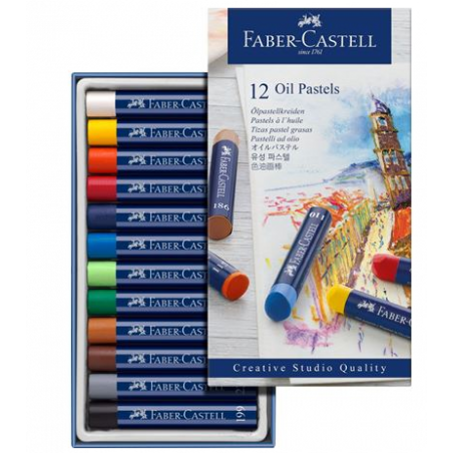 Pastels à l'huile Faber-Castell 12 couleurs