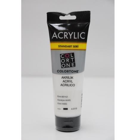 Peinture acrylique Colortone 120ml Blanc de titane