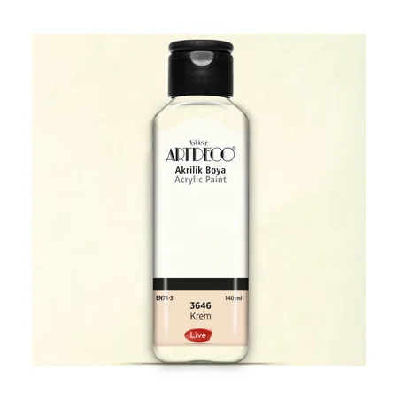 Peinture acrylique ARTDECO 140ml Crème 3646