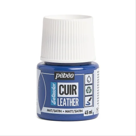 Peinture cuir Pebeo 45ml Bleu outremer