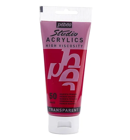 Peinture acrylique Pebeo 100ml Magenta primaire N°50