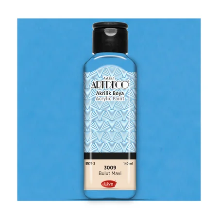 Peinture acrylique ARTDECO 140ml Bleu nuage 3609