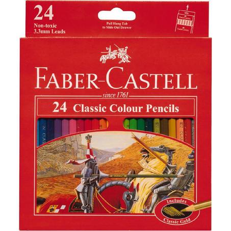 Crayons couleurs Classic Faber-Castell 24 couleurs