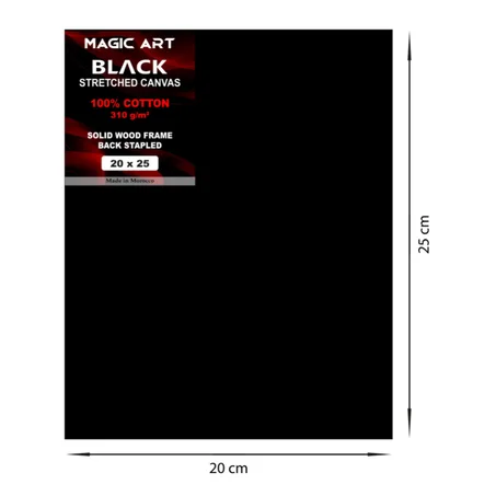 Toile Magic Art Black 20x25 cm