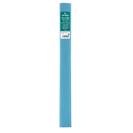 Papier crépon Canson 0.5x2.5m Bleu mers du sud