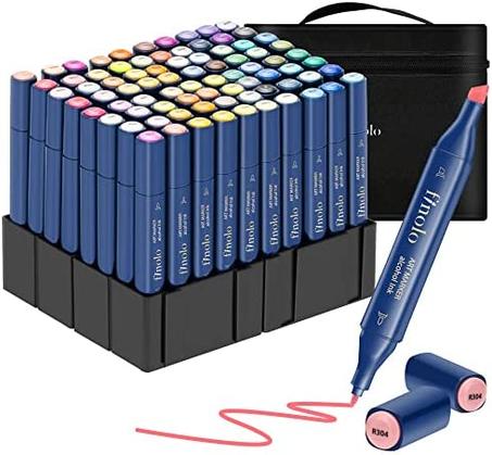 Marqueurs à base d'alcool deli finenolo 80 couleurs