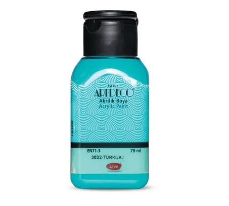 Peinture acrylique ARTDECO 75ml Turquoise 3632