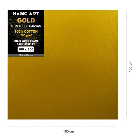 Toile Magic Art Gold 100x100 cm