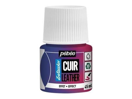Peinture cuir Pebeo 45ml Duochrome rose bleu