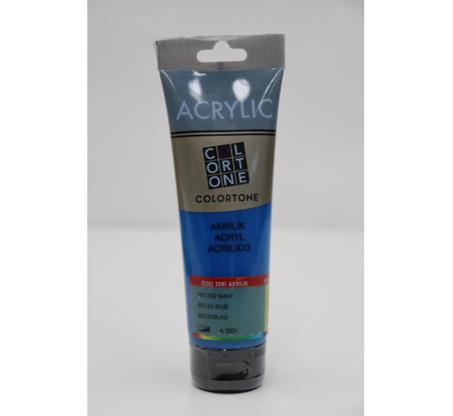 Peinture acrylique Colortone 120ml Bleu reflex