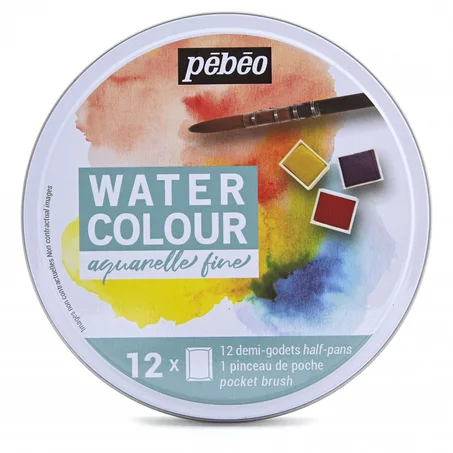 Boite aquarelle Pebeo 12 demi-godets