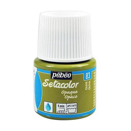 Peinture tissu setacolor Pebeo 45ml Olive N°83