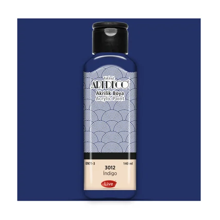 Peinture acrylique ARTDECO 140ml Bleu indigo 3012