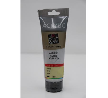Peinture acrylique Colortone 120ml Argent