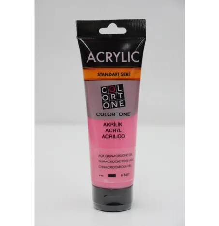 Peinture acrylique Colortone 120ml Rose quinacridone clair