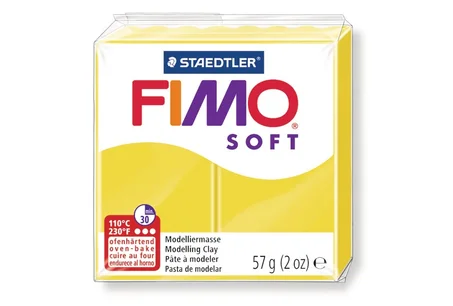Pate polymère Fimo Soft Staedtler 57g Limon