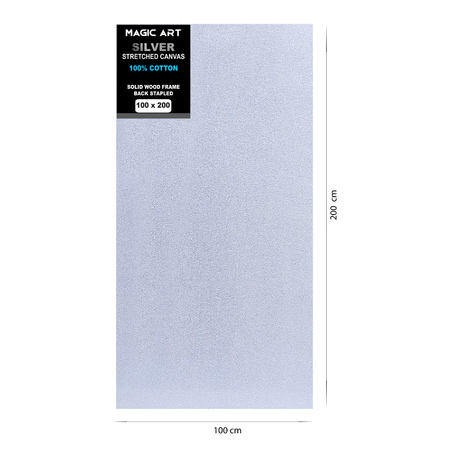 Toile Magic Art Silver 100x200 cm