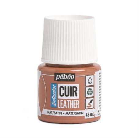 Peinture cuir Pebeo 45ml Terracotta