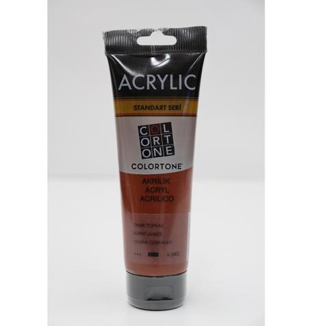Peinture acrylique Colortone 120ml Terre d'ombre brûlée