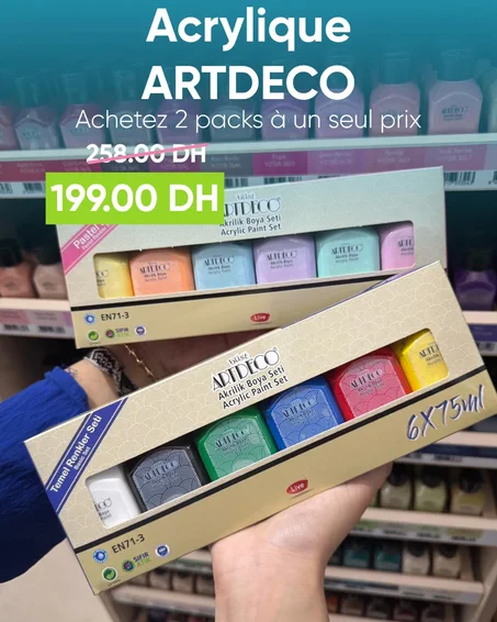 2 Packs acrylique ARTDECO
