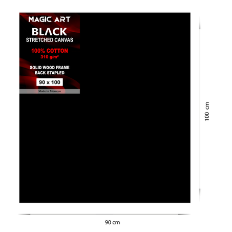Toile Magic Art Black 90x100 cm