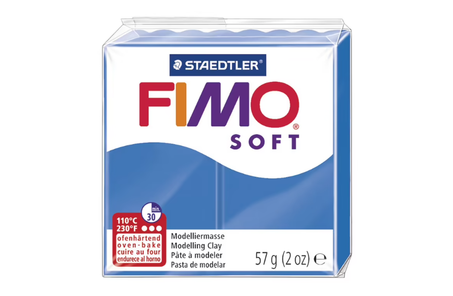 Pate polymère Fimo Soft Staedtler 57g Bleu pacifique