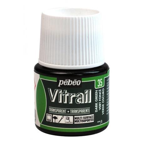 Peinture Vitrail Pebeo Vert foncé N°35 45ml