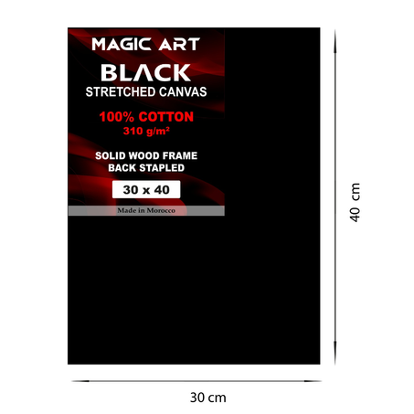 Toile Magic Art Black 30x40 cm
