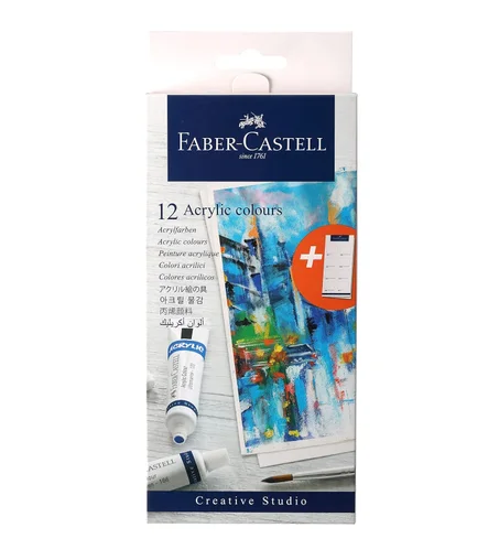 Set de 12 tubes acryliques Faber-Castell 12x9ml