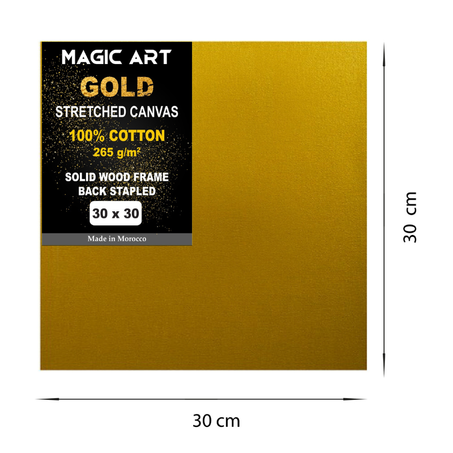 Toile Magic Art Gold 30x30 cm
