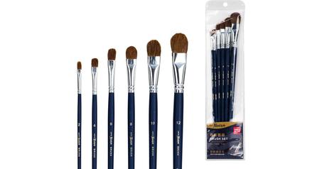 Set de 6 pinceaux deli longue manche