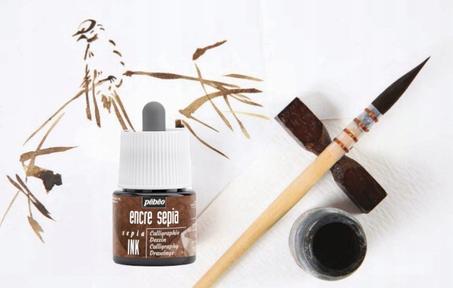 Encre sepia calligraphie Pebeo 45ml