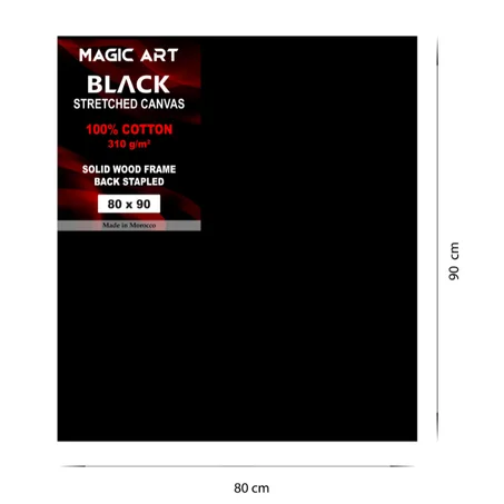 Toile Magic Art Black 80x90 cm