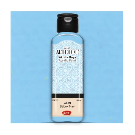 Peinture acrylique ARTDECO 140ml Bleu bébé 3679