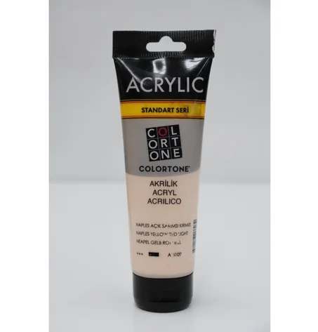 Peinture acrylique Colortone 120ml Jaune rouge de naples clair