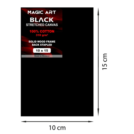 Toile Magic Art Black 10x15 cm