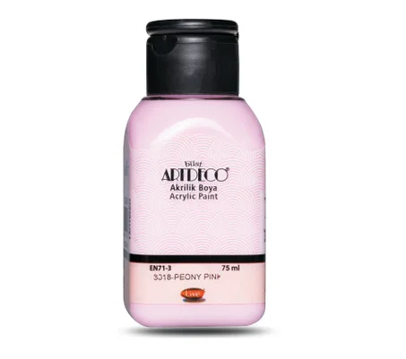 Peinture acrylique ARTDECO 75ml Rose pivoine 3018