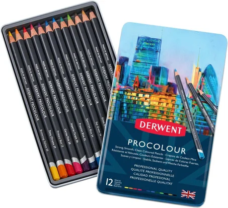 Crayons de couleur Derwent 12 pcs Procolour