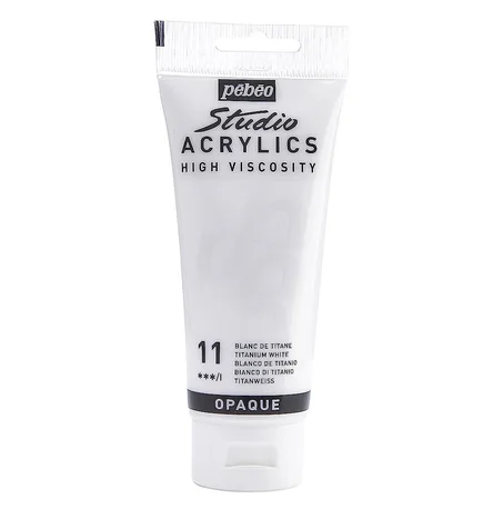 Peinture acrylique Pebeo 100ml Blanc de titane N°11