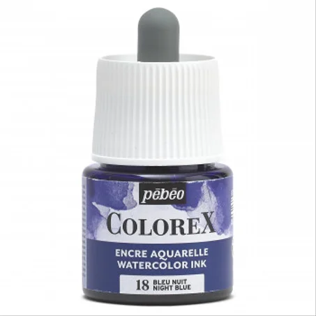 Encre aquarelle Colorex Pebeo 45ml Bleu nuit