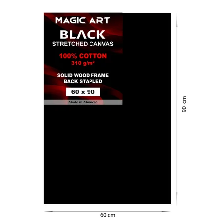 Toile Magic Art Black 60x90 cm