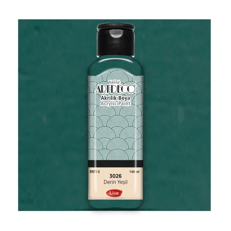 Peinture acrylique ARTDECO 140ml Vert foncé 3026